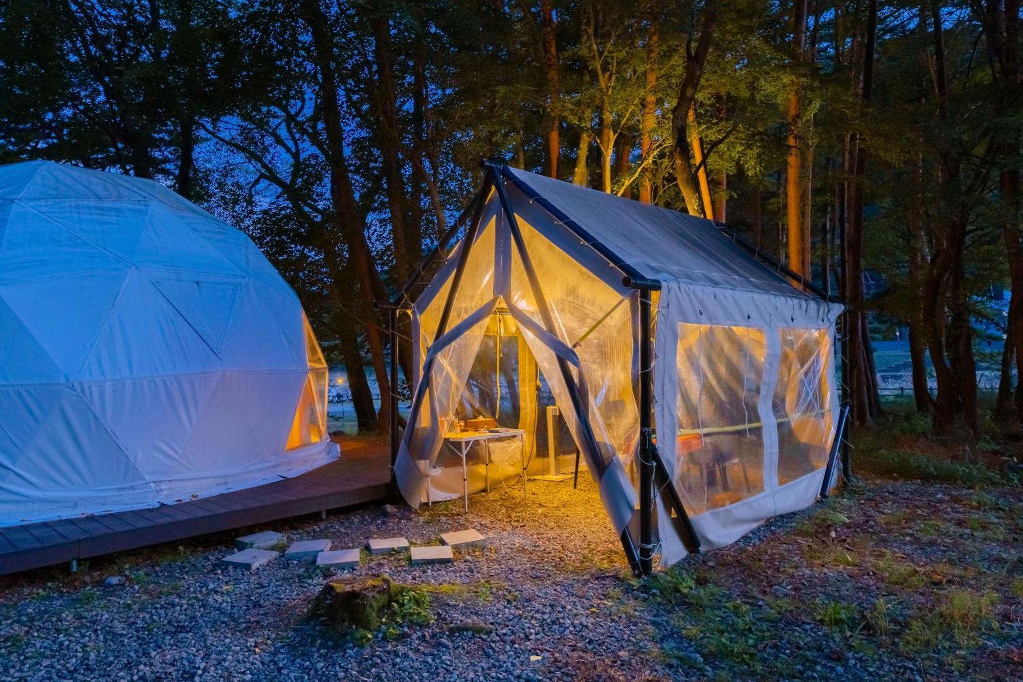 Glampark Akasawa Onsen Tochigi Luxury tent Nasushiobara
